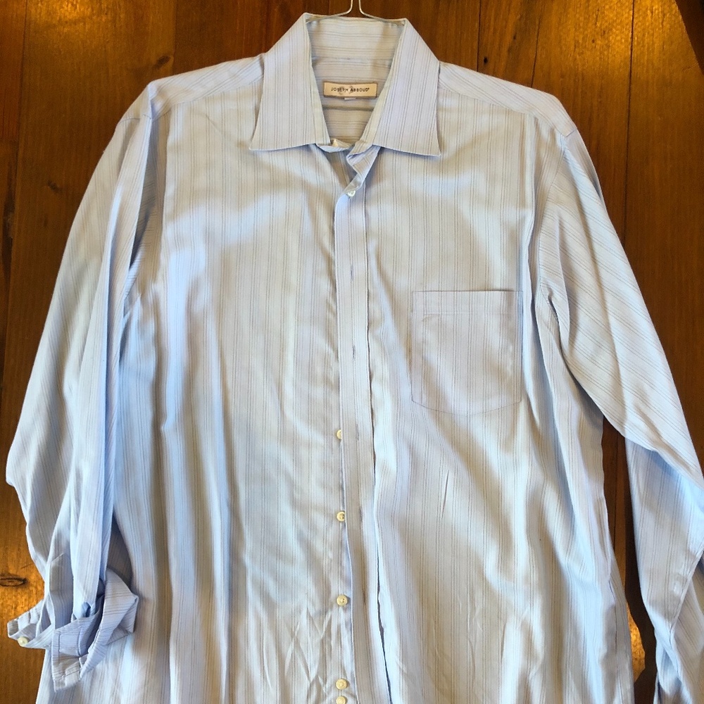 Joseph Abboud 17 36/37 Blue Dress Shirt